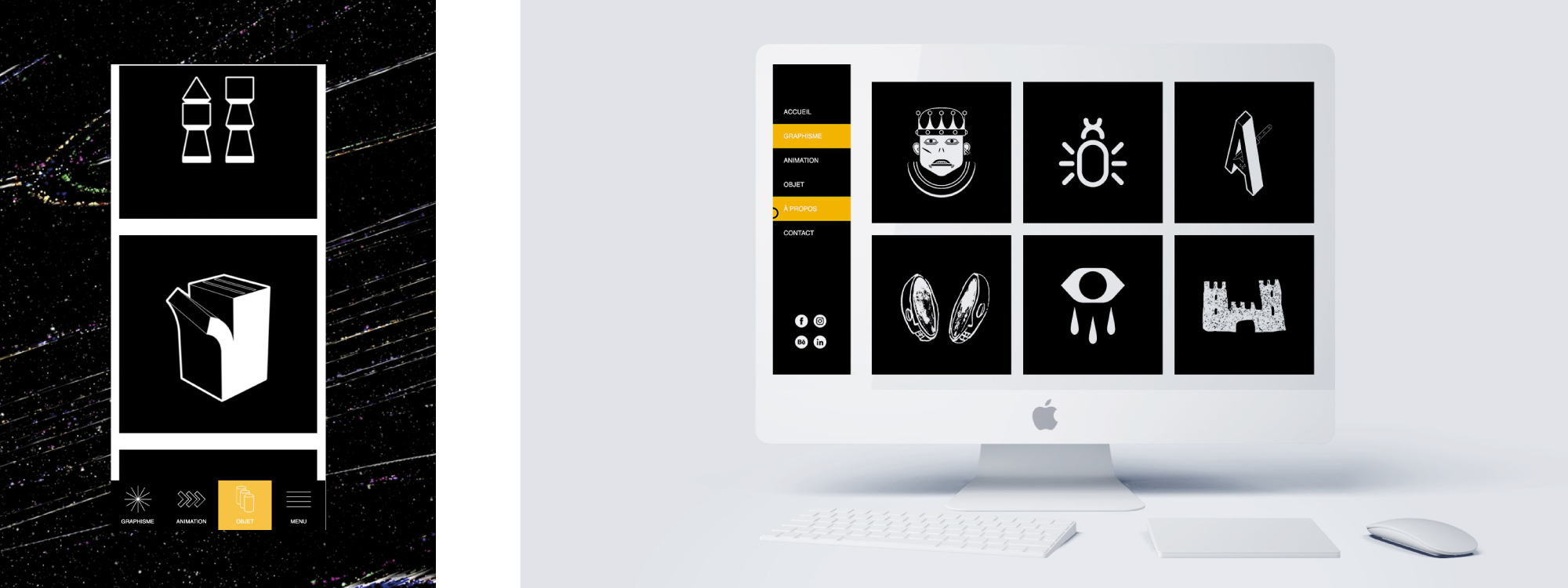 Présentation du site web de Pierre Marie Bagot réalisée par l'agence de graphisme et de communication ÈS.B Studio.